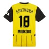 Original Fußballtrikot Borussia Dortmund Moukoko 18 Heimtrikot 2024-25 Für Herren